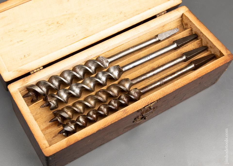 Complete Set of 13 RUSSELL JENNINGS Auger Bits in Original 3 Tiered Box - 92857