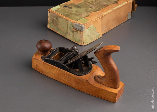 Rare Box STANLEY No. 135 Liberty Bell Smooth Plane in Green Box