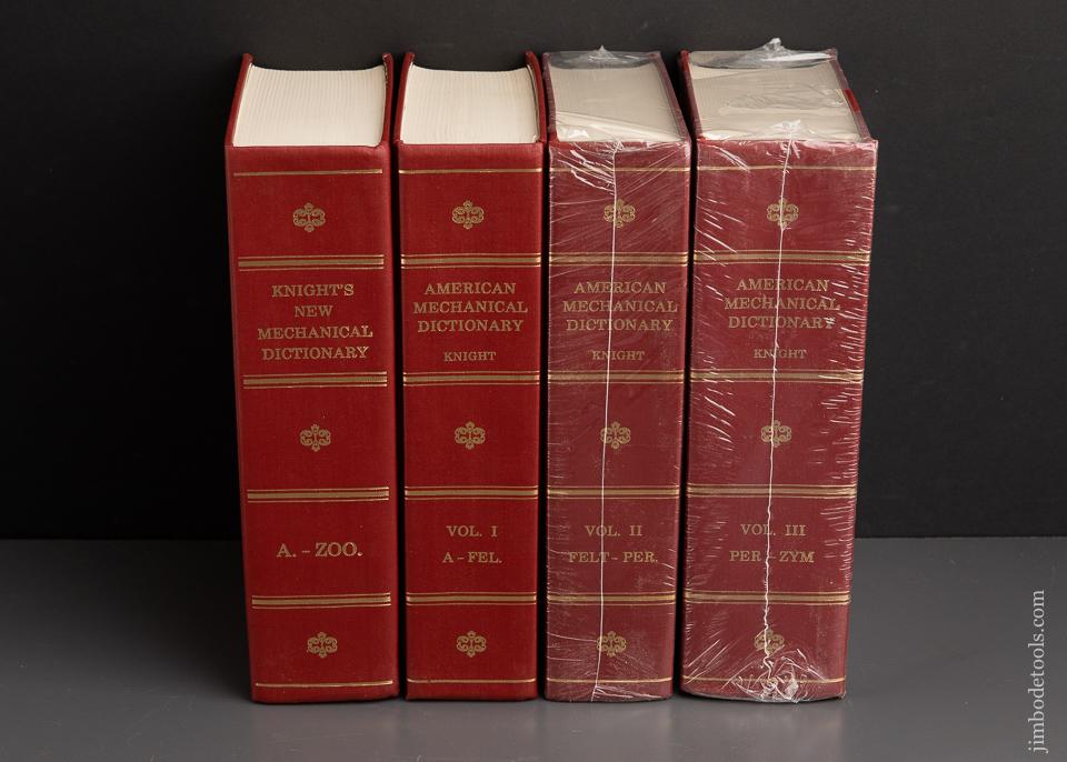 "American Mechanical Dictionary" Volumes I, II and III. By Knight. "Knight's New Mechanical Dictionary" - Reprinted Book Boxed Set - 92934