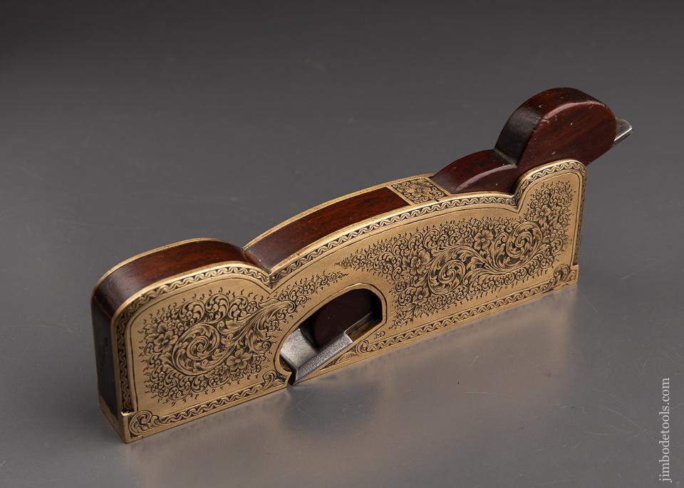 Lavishly Engraved Gunmetal Shoulder Plane - 92990U