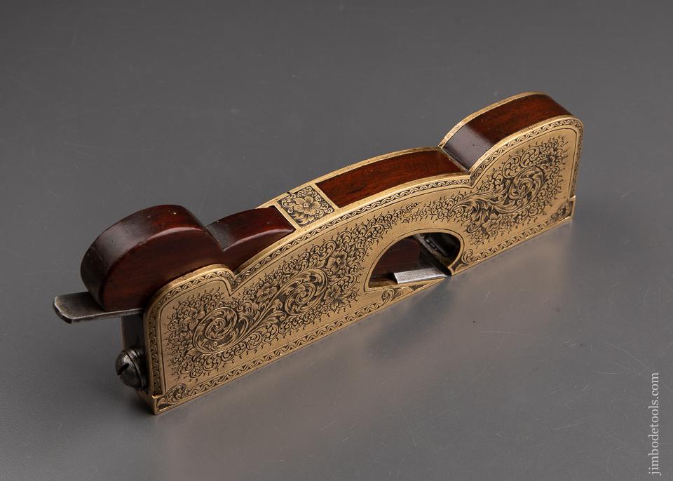 Lavishly Engraved Gunmetal Shoulder Plane - 92990U