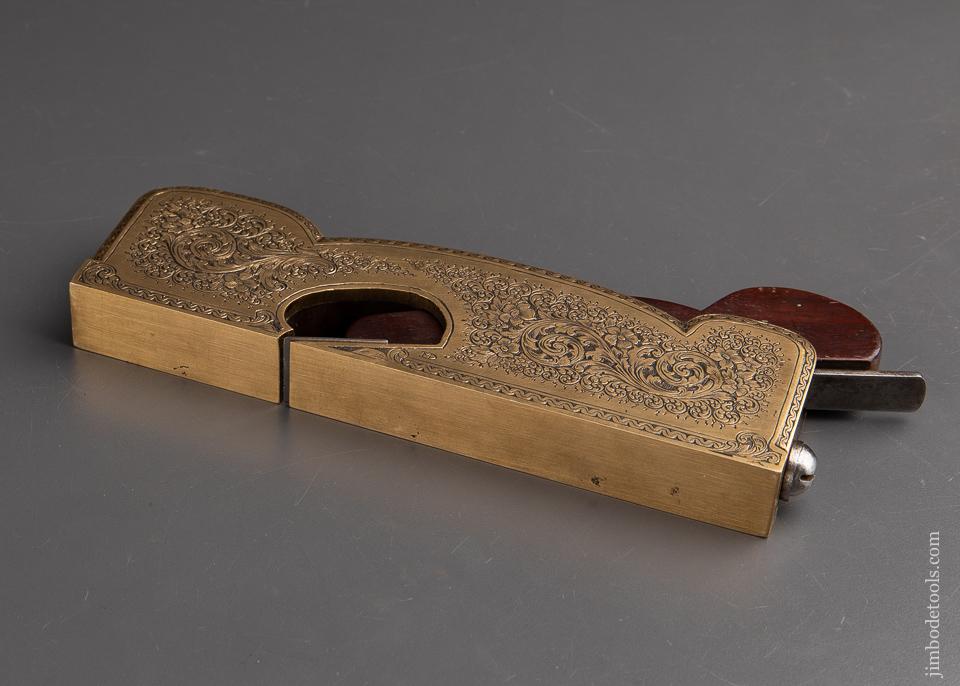 Lavishly Engraved Gunmetal Shoulder Plane - 92990U