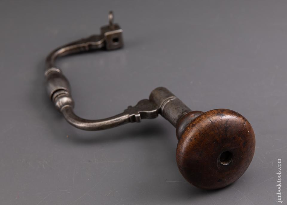 Rare and Fancy! 18th Century Iron Bit Brace - 92996UR