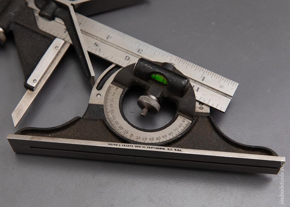 Big! BROWN & SHARPE Twelve inch Combination Square with FIVE Heads - 93083