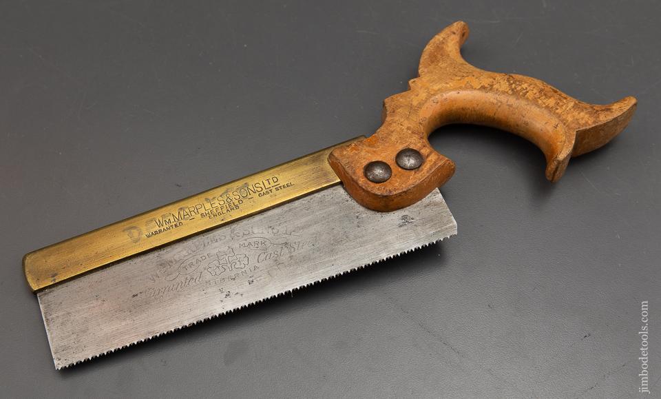 Great User 15 point 8 inch Rip MARPLES Brass Back Dovetail Saw - 93093