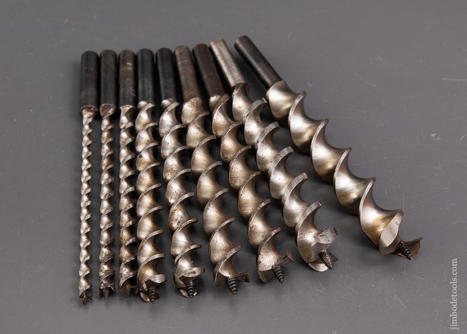 MINT Set of Nine Boring Machine Bits by FOREST CITY BIT & TOOL CO - 93166