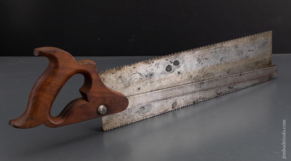 Flawless! 14 inch E.C. SIMMONS WUEST Patent July 12, 1898 Dovetail Saw - 93273