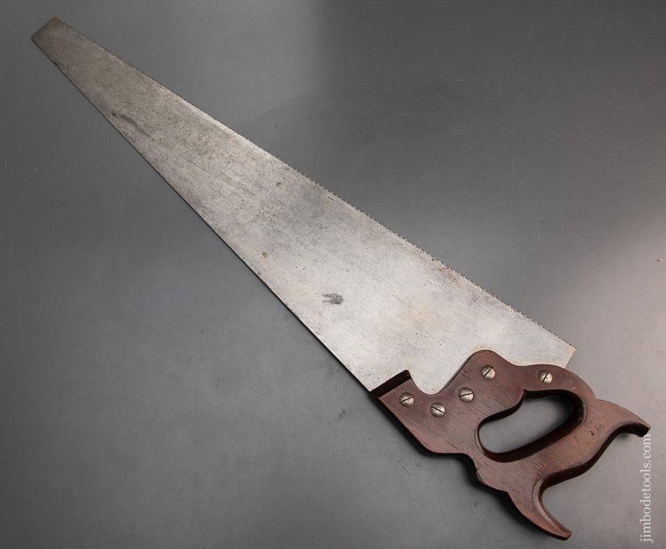 Immaculate! DISSTON No. D42 VICTORY Hand Saw with Mahogany Handle - 93382