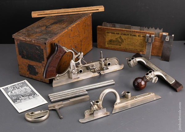 STANLEY No. 45 Combination Plane in Original Tin Box - 93545 – Jim