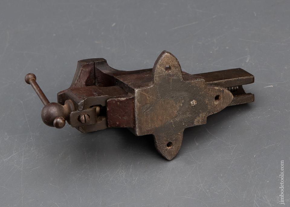 CRISP Miniature PRENTISS HALL & COOK Patent February 6, 1877 Vise in Original Paint - 93752