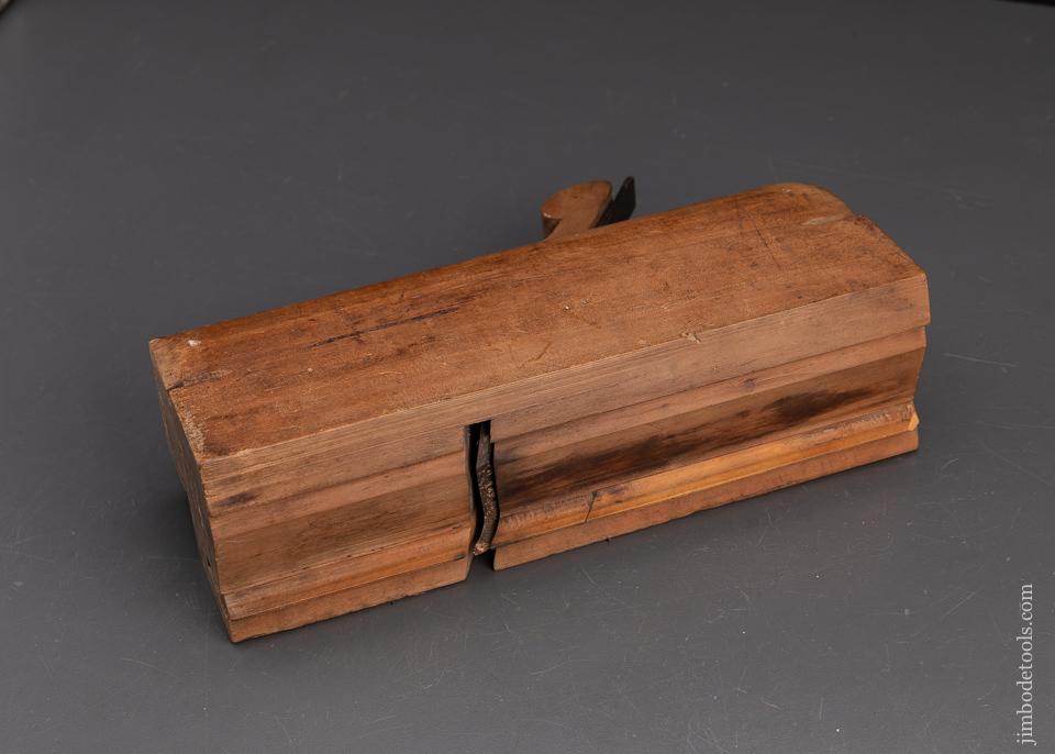 Applewood 2 3/4 inch Wide Crispy Complex Molding Plane by T.J. M'MASTER AUBURN NY circa 1825-39 GOOD - 94004