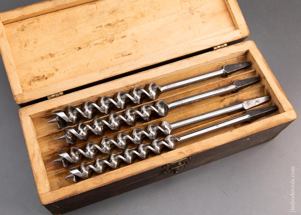 EXTRA FINE Complete Set of 13 RUSSELL JENNINGS Auger Bits in its Original Three Tiered Box - 94009