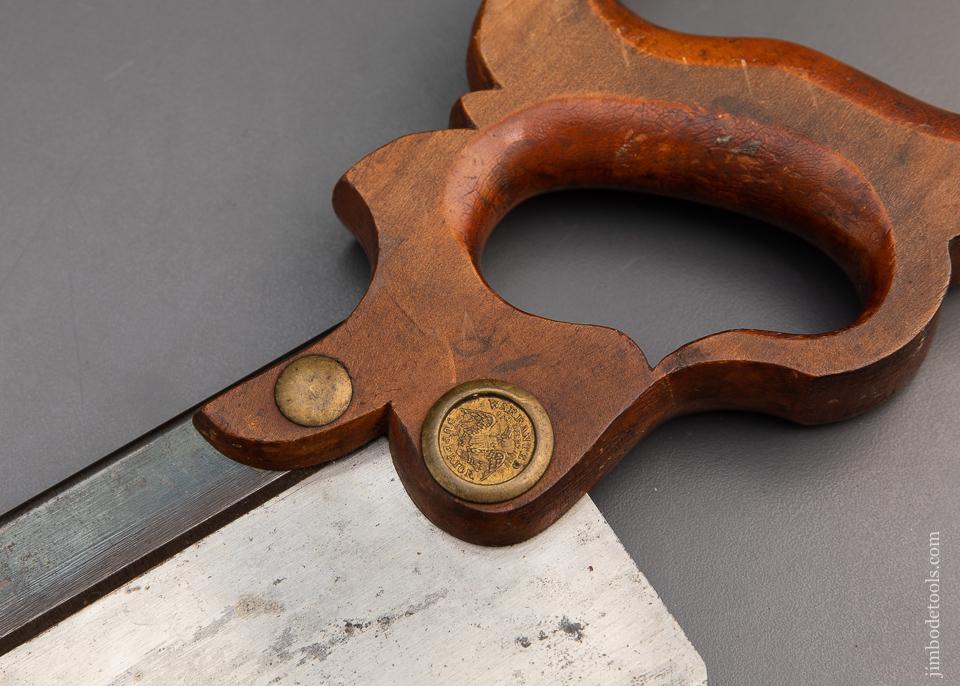 Drop Dead Mint! PIERCE & CO Back Saw with Bear Etch NEW OLD STOCK - 94014U