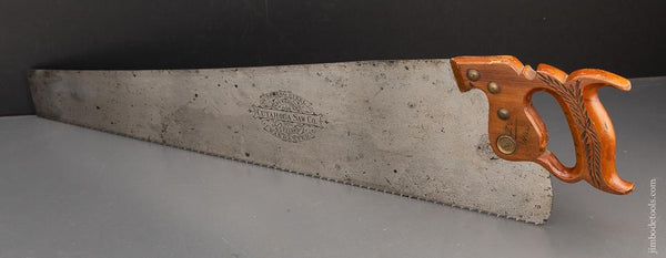 NEW OLD STOCK Big! 28 inch Rip Hand Saw Spring Steel by CUYAHOGA SAW CO - 94017U