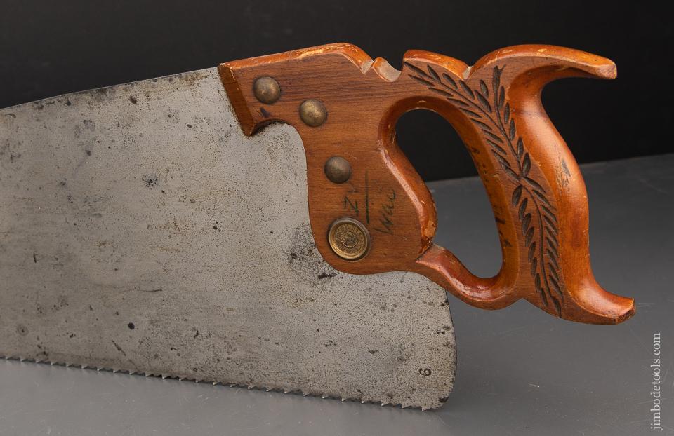 NEW OLD STOCK Big! 28 inch Rip Hand Saw Spring Steel by CUYAHOGA SAW CO - 94017U