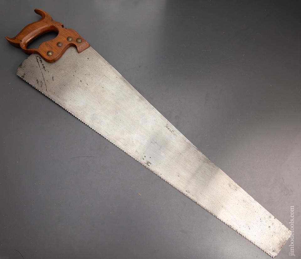 NEW OLD STOCK Big! 28 inch Rip Hand Saw Spring Steel by CUYAHOGA SAW CO - 94017U