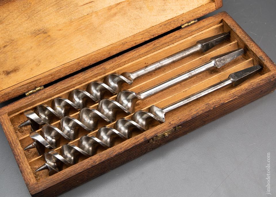 EXTRA Extra FINE! Complete Set of 13 RUSSELL JENNINGS Auger Bits in Original Three Tiered Box - 94068