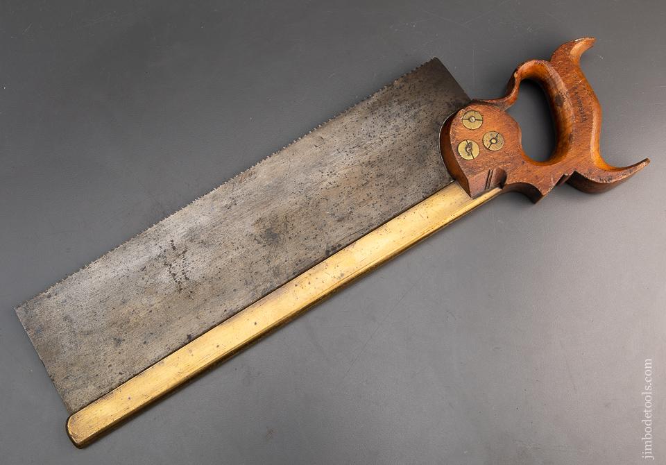 Fabulous! GROVES Silver Steel Brass Back Carcass Saw JUST SHARPENED - 94405
