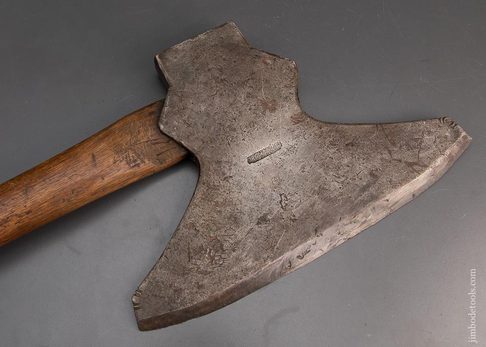 H & H ROPE Transitional Pennsylvania Blacksmith Single Bevel Offset Broad Axe - 94467