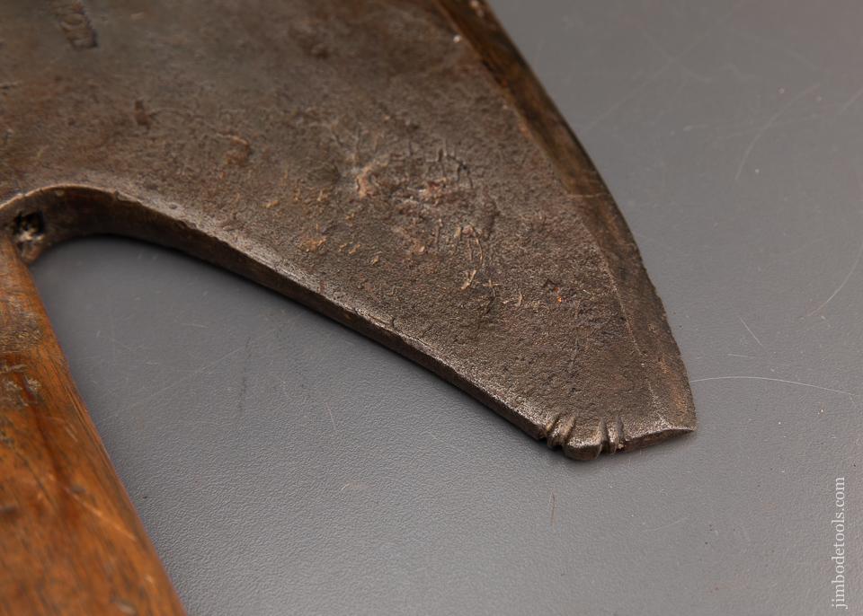 H & H ROPE Transitional Pennsylvania Blacksmith Single Bevel Offset Broad Axe - 94467