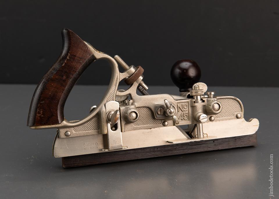 Mint! STANLEY No. 45 Combination Plane 100% COMPLETE in Original Box UNUSED! - 94470