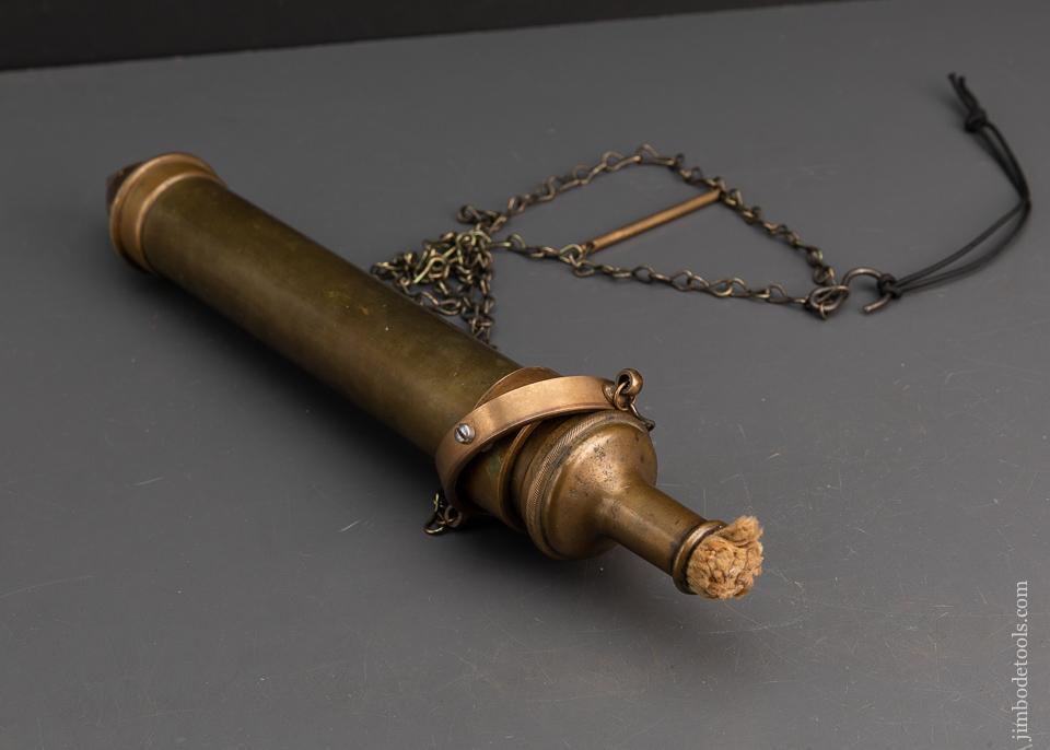 Rare Massive Miner’s Brass Plummet Plumb Bob - 94959