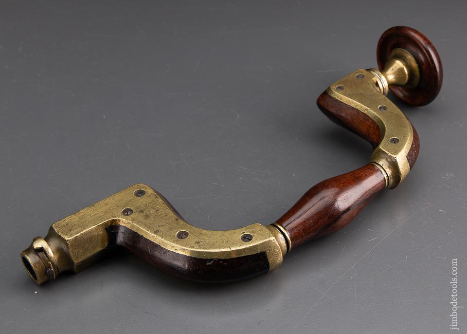 FANTASTIC Solid Rosewood MARPLES ULTIMATUM Brace EARLY Long Model with Split Ring Pad - EXCALIBUR 94