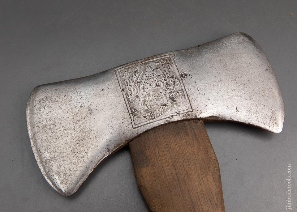 KELLY BLACK RAVEN Embossed Double Bit Axe - 95147