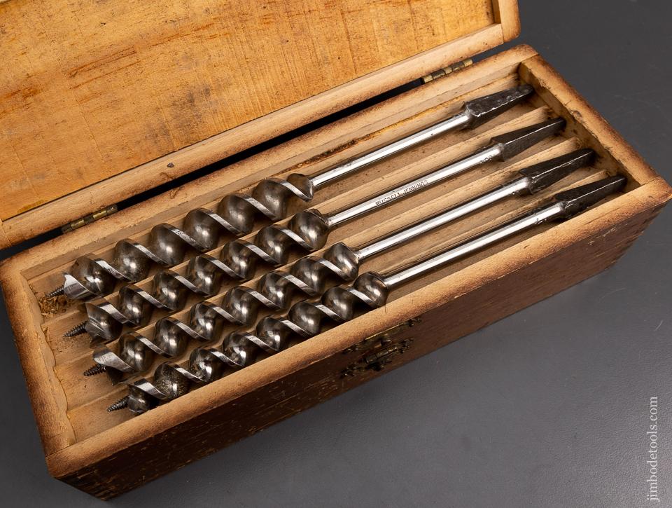 Extra Fine Complete Set of 13 RUSSELL JENNINGS Auger Bits in Original Three Tiered Box 95524