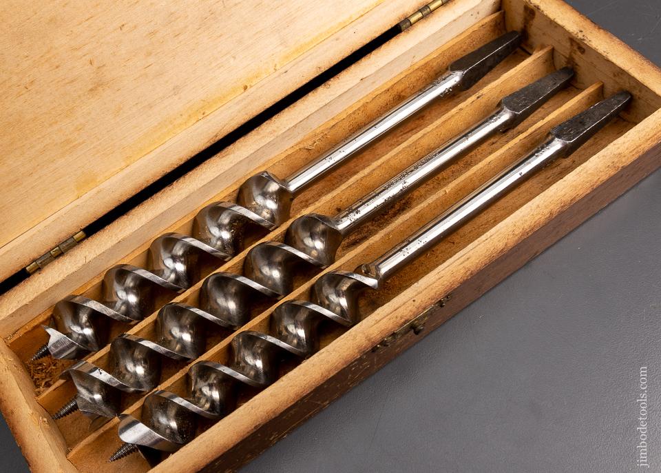 Extra Fine Complete Set of 13 RUSSELL JENNINGS Auger Bits in Original Three Tiered Box 95524