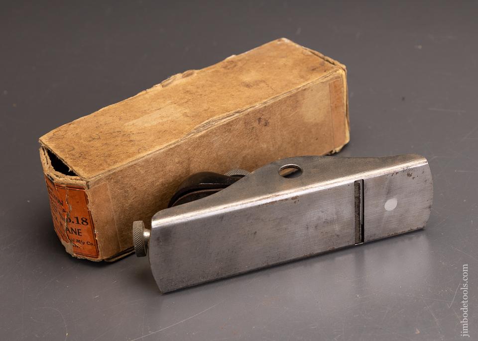 Excellent SHELTON No. 18 Low Angle Block Plane Fine 10B - 95645
