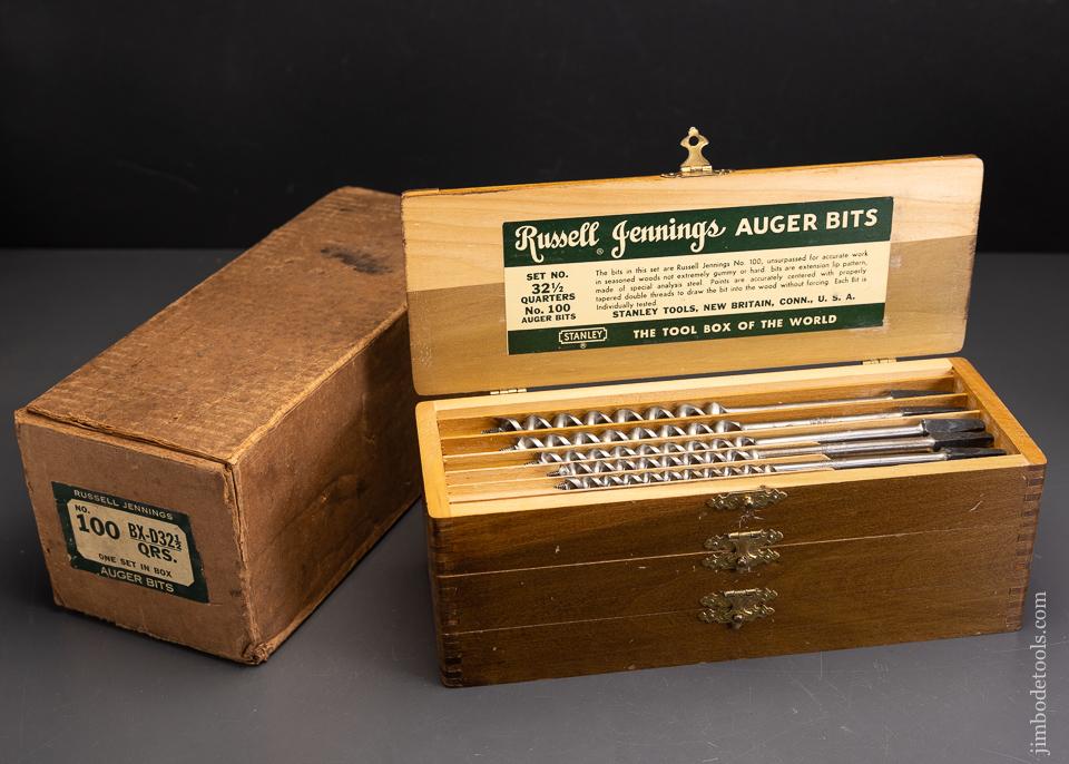 Dead Mint in Box Complete Set of 13 RUSSELL JENNINGS Auger Bits in Original Three Tiered Box - EXCELSIOR 95686