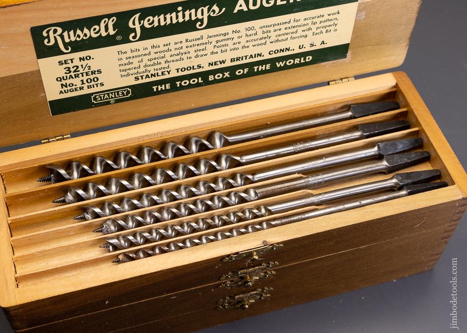 Dead Mint in Box Complete Set of 13 RUSSELL JENNINGS Auger Bits in Original Three Tiered Box - EXCELSIOR 95686