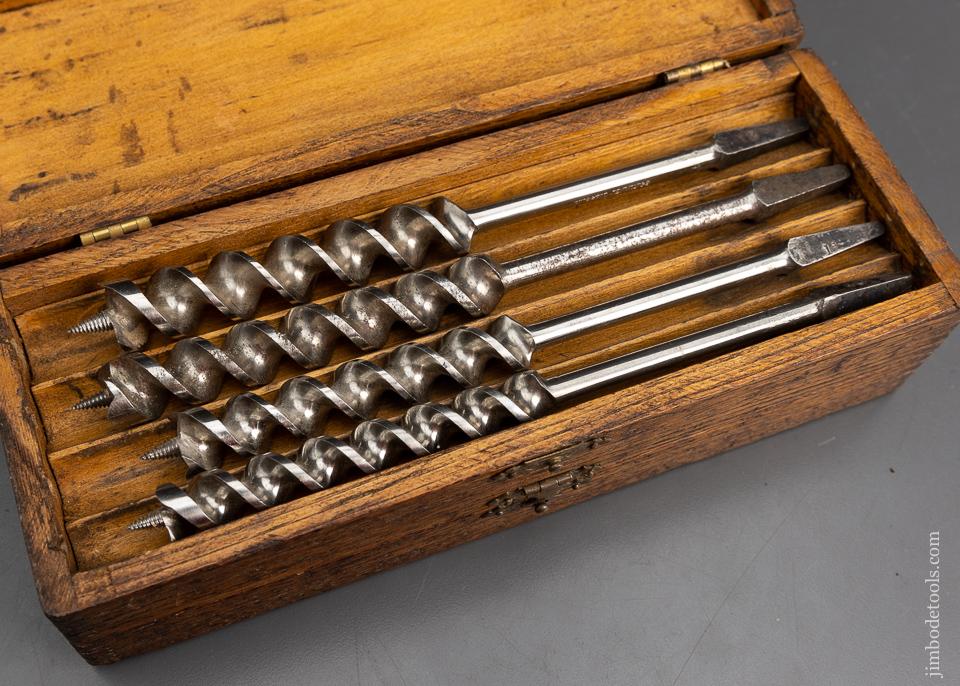 Complete Set of 13 RUSSELL JENNINGS Auger Bits in Original 3 Tiered Box - 95725