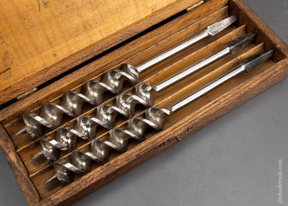 Complete Set of 13 RUSSELL JENNINGS Auger Bits in Original 3 Tiered Box - 95725