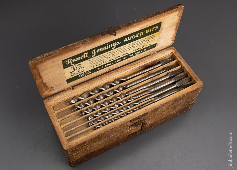 Complete Set of 13 RUSSELL JENNINGS Auger Bits in Original 3 Tiered Box - 95736