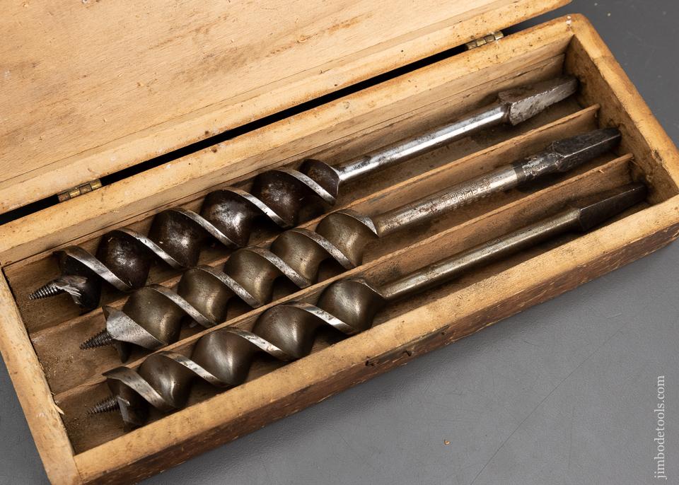 Complete Set of 13 RUSSELL JENNINGS Auger Bits in Original 3 Tiered Box - 95736