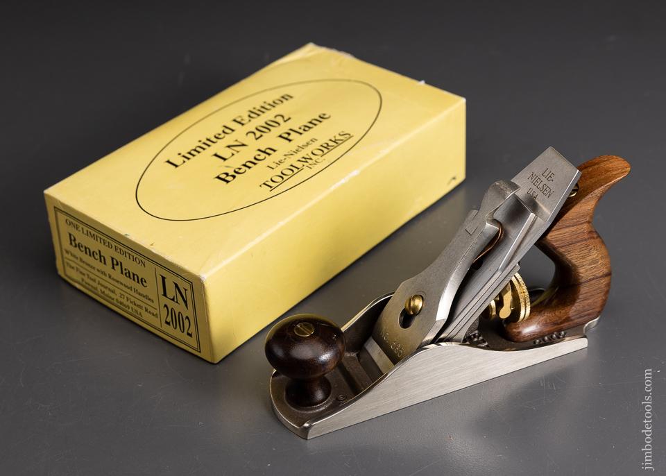 LIE-NIELSEN White Bronze & Rosewood No. 1 Bench Plane Mint in Box - 95991