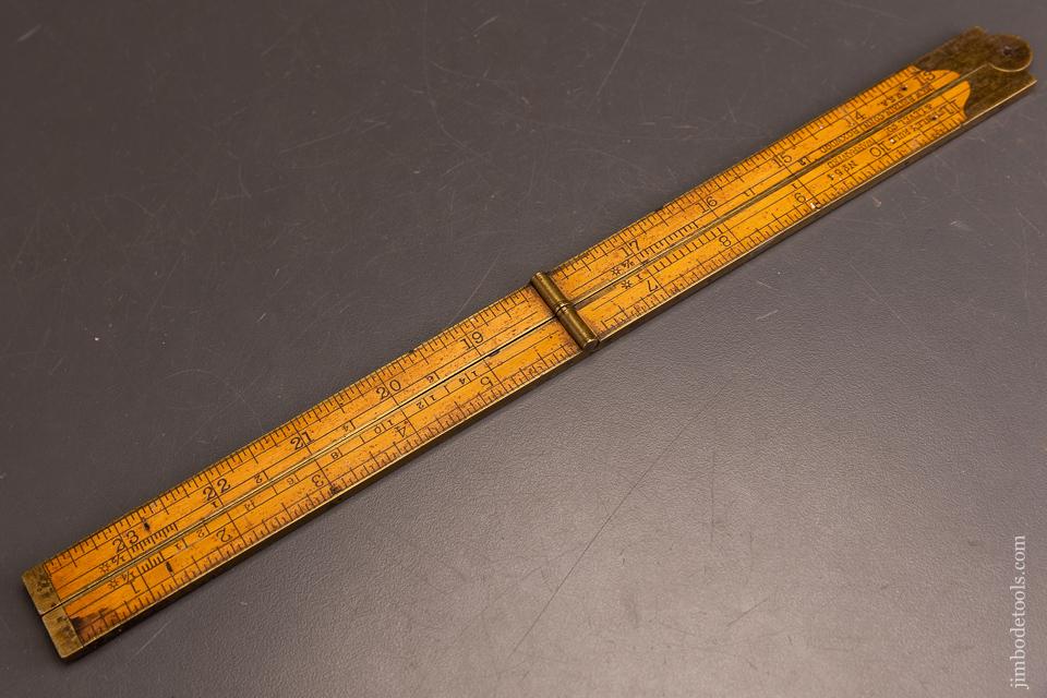 Rare STANLEY NO. 54 “SPECIAL” Full Bound Boxwood Rule - 96055