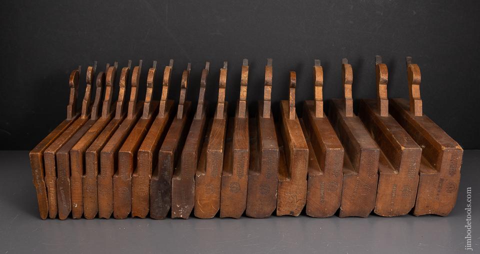 Awesome Set of 18 Hollows and Round Planes Mostly by ATKINS - 96076
