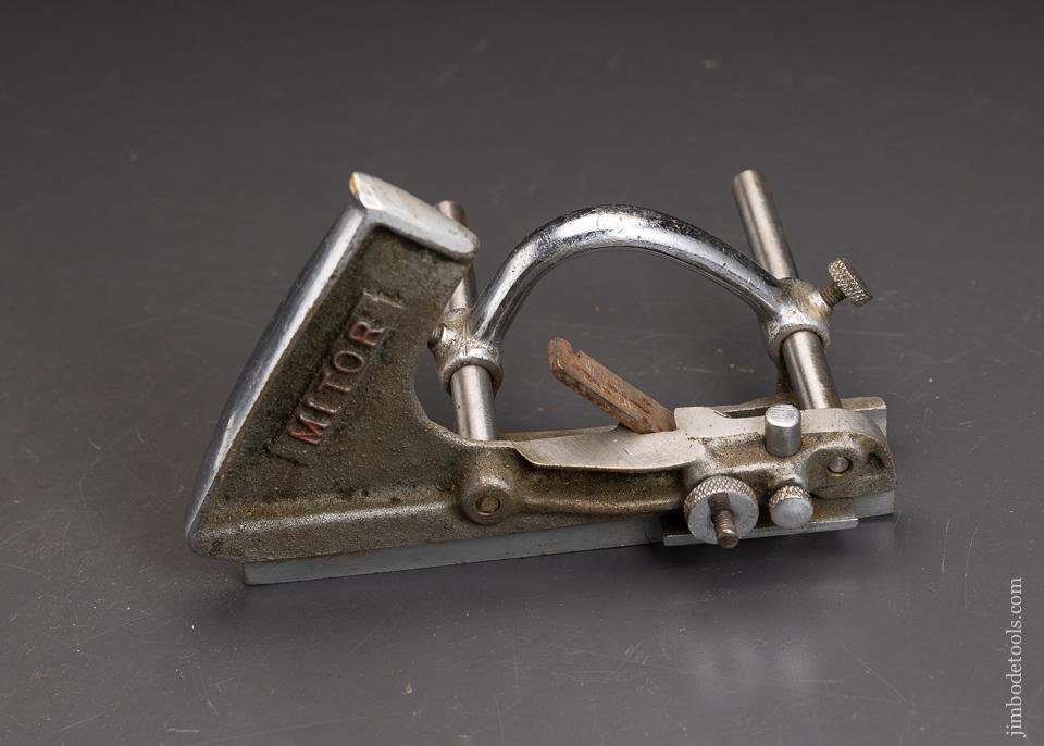 Nickel Plated Brass MITOR Plow Plane with one cutter - 96078