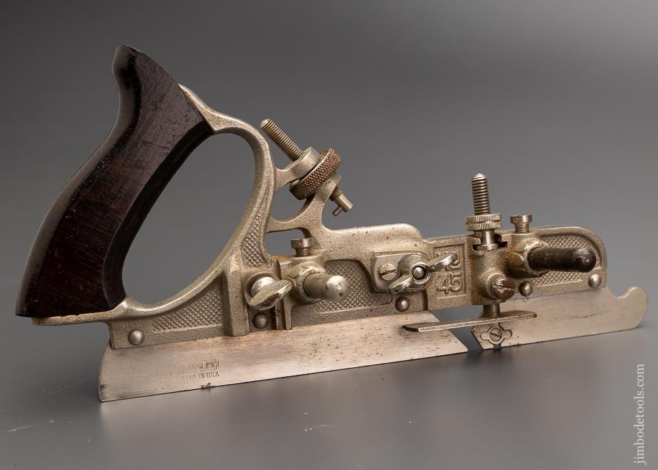 Good User STANLEY No. 45 Combination Plane in Original Tin Box - 96095