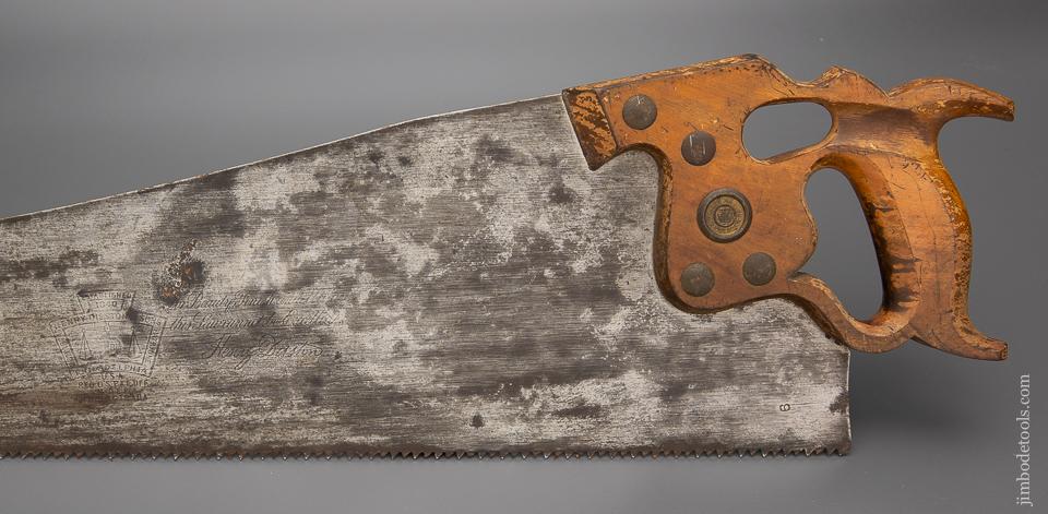 Phenomenal DISSTON D-8 Thumbhole Rip Hand Saw - 96275