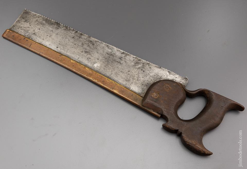 18th Century Brass Back Carcass Saw by BARBER & GENN ca. 1790 - 96292