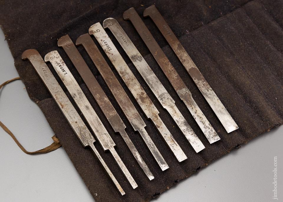 Fine Set of 8 Plow Plane Irons by HOWARTH - 96329