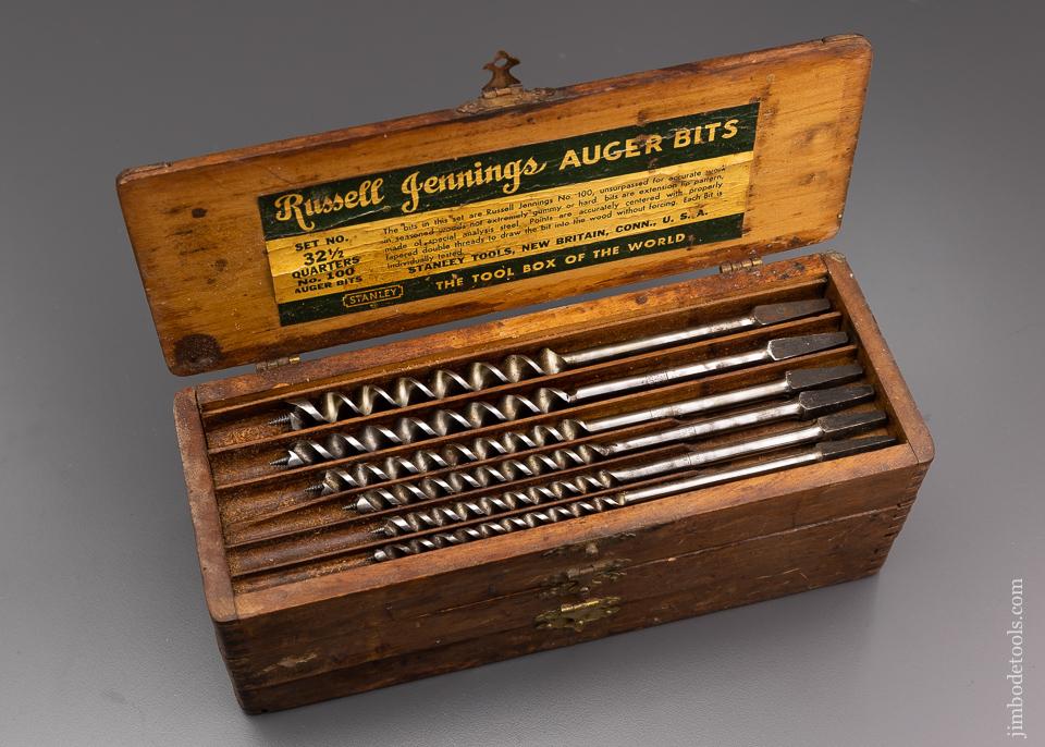 Fine Complete Set of 13 RUSSELL JENNINGS Auger Bits in Original Three Tiered Box - 96332