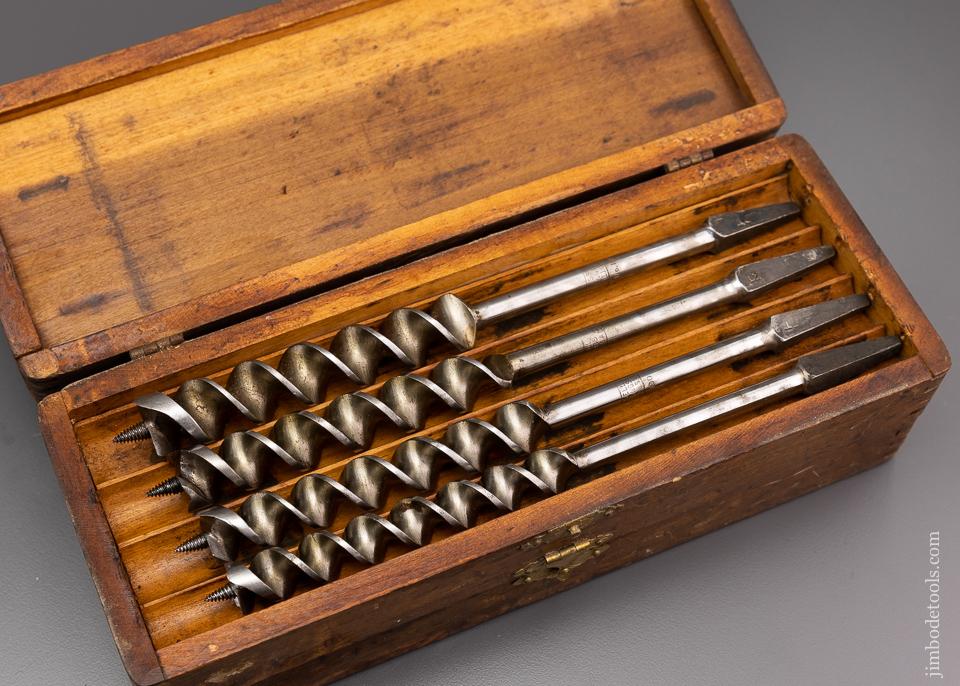 Fine Complete Set of 13 RUSSELL JENNINGS Auger Bits in Original Three Tiered Box - 96332