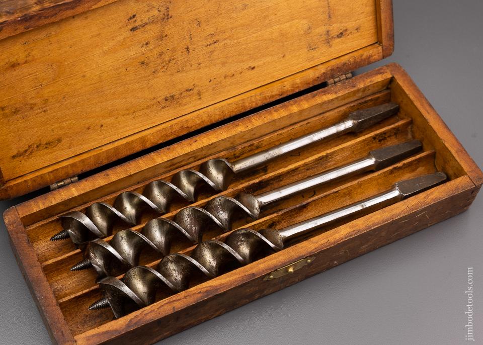 Fine Complete Set of 13 RUSSELL JENNINGS Auger Bits in Original Three Tiered Box - 96332