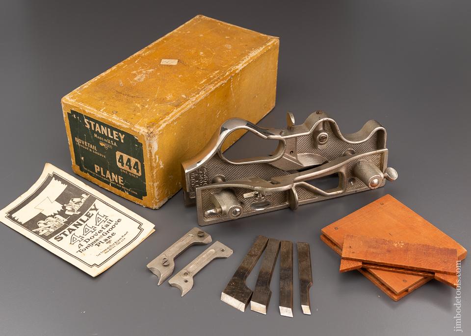STANLEY No. 444 Dovetail Plane Mint & 100% Complete in Original Box - 96374