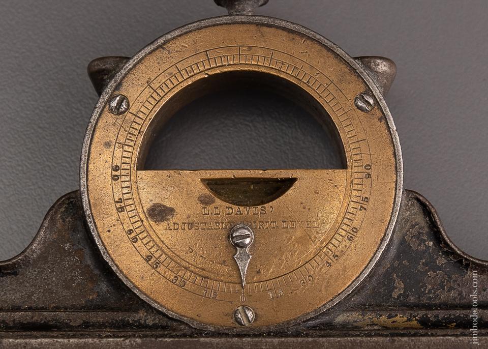Clean LL DAVIS PATENT Mantle Clock Inclinometer Level - 96568